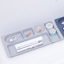 디자이너 펜받침 건축사 펜트레이 데스크 필기구 접시, 색상/사이즈, 중-블루