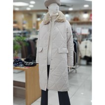 ab.f.z 페이크 퍼카라 누빔 롱 패딩 점퍼 afhv4u03l