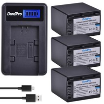 배터리호환 3900mAh NP-FV100 NP 배터리 소니호환 FV30 FV70 FDR AX30 AX100E, 07 3배터리 1Charger