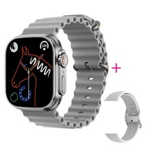 (에서 선박 us) 원래 49mm IWO 스마트 워치 WS18 울트라 시리즈 8 남자 여자 NFC IP68 방수 블루투스 전화, 24 Add 1 nylon_01 49mm