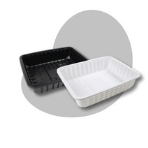 LA갈비 정육포장 PP용기 흰색 2KG 300개 고기트레이