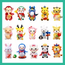 만들기자랑이야코 양초 동물/양초만들기/만들기재료/칼라클레이, 아기나라, 토끼