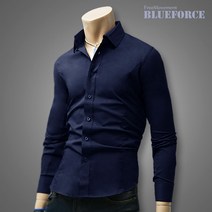 블루포스 코리아 남여공용 무지 라누스 스판 남방(JJNLU5) 빅사이즈 베이직 남자 긴팔 셔츠