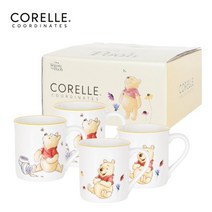 코렐코디네이츠 코렐 코디 곰돌이푸 머그 4P 선물 세트, 1. 꿀벌 머그 4P