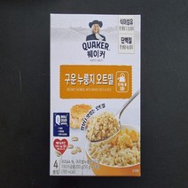 퀘이커 즉석 누룽지 오트밀 50g x 4봉, 1팩