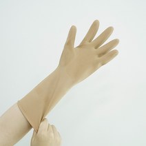 백화상점 천연 라텍스 고무장갑 5개입, 베이지(5개입), S, 5개
