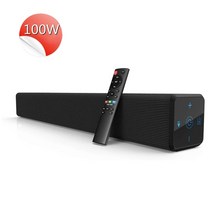 [해외] 홈시어터 사운드바 거실 컴퓨터 tv 블루투스 스피커 140w soundbar 무선 alice yandex sound bar for 휴대용 with radio high, 협력사, 100w, au 플러그