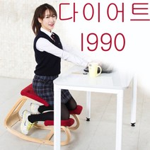 바른자세 허리디스크 의자 거북목 척추협착증 공시생 체형교정 무릎의자, 레드