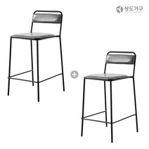 상도가구 바룸체어 1+1 바체어 아일랜드식탁의자 바텐 바테이블의자, 바룸체어_1+1 그레이_FD