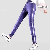 Makone 상표등록 여성 오리털 다운 패딩 팬츠 양면 슬림핏 스포츠 바지 ~4XL 빅사이즈