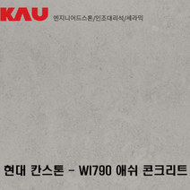 현대 칸스톤 애쉬 콘크리트/엔지니어드 스톤 싱크대 상판 교체/가우테크 자재 판매, WI790 애쉬 콘크리트