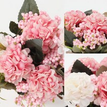 수국 조화 화분(핑크) 장식용조화 초미니화분 장식조화