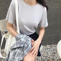 소재 자신감 천사 솜털같은 부드러운 촉감 텐셀 라운드 기본 반팔티 (6 colors)