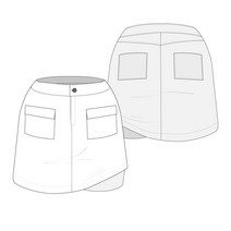 아유디 [패턴판매] 골프 치마바지 미니스커트 옷본 만들기 패턴 diy 소잉