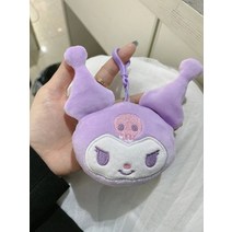 80x100cm 큰 크기 산리오 헬로 키티 플러시 장난감 베개 쿠로미 멜로디 시나모롤 KT 고양이 봉제 쿠션 소파 소녀 선물, 06 Kuromi 10cm
