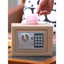 전자 암호 안전 금고 소형 가정용 개인금고 스몰, 안전 금고 소형 가정용 검은색(동전 투입식)