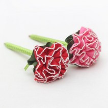 [펠트친구] 피코트 카네이션볼펜/ 어버이날 스승의날 선물 볼펜 미술놀이 만들기 핸드메이드, 체리핑크