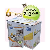 D18 탑퍼 파우치(치킨 스프) (1BOX-24개) 길 아기 새끼 고양이 캣 냥 반려묘 영양 간식 보양식 밥 먹이 생일 선물 키우기 집사, 1, 본상품선택