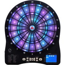 전자다트보드 발광 머신 벽걸이 게임 실내 가정용 LED, 트레이닝 다트 6개(다트 헤드 100개 포함)