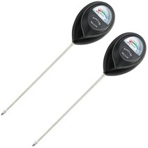 토양 수분 시험 센서 물 모니터 원예 및 농업용 습도계 배터리가없는 2 조각, 하나, 블랙 & 실버