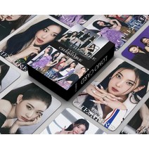 Kpop 걸 그룹 블랙 두번 핑크 Kep1er Iu 로모 카드 55 개/세트 앨범 태어난 포토카드 북마크 K-팝 팬 선물, 11 ITZY