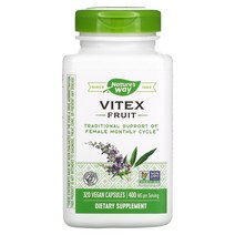 네이쳐스웨이 바이텍스 과일 400mg 베지 캡슐 320정, 100 개