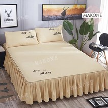 Makone 상표등록 Makone 상표등록 사계절 면 프릴 모던 침대스커트 방수 베드스커트