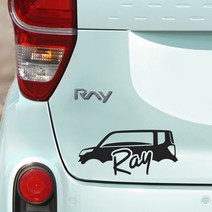 디엑셀 기아 레이 서페이스 데칼 우측용, 오렌지