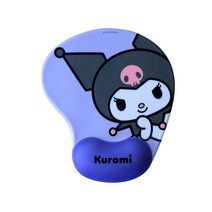 New 산리오 캐릭터 젤리빈 손목보호 마우스패드 젤패드 손목 받침대 보호패드, 쿠로미 Kuromi