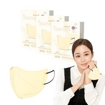 아이바나리 에어 황사방역용 마스크 중소형 KF94, COTTON IVORY, 1개, 10개입