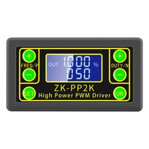 ZK-PP2K PWM 신호 발전기 8A 드라이버 모듈 모터/램프 듀얼 모드 LCD 펄스 주파수 듀티 사이클 조정 가능한, [01] ZK-PP2K, 1.ZKPP2K