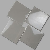 타일닷컴 정사각 타일 150 x 150, 유광 진회, 1장