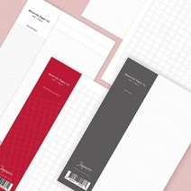 만년필용 Reservoir 레저버 페이퍼 낱장 A5 - 격자(Grid) / 원고지 / 무지 : 격자 / 원고지 / 무지, 01_격자 페이퍼 50매