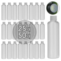 [50개묶음판매] 스킨캡 단마개용기 120ml 150ml 200ml 250ml 300ml 500ml 공병 화장품 소분 용기, 300ml 백색용기, 흰색캡, 50개