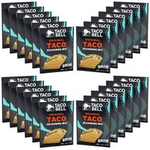 Taco Bell Taco Original Seasoning Mix 타코벨 오리지널 타코 시즈닝 믹스 1oz(28g) 24팩, 1개