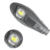 50W LED 가로등 방수 IP65 도로 스트리트 홍수 빛 야외 정원 가벼운 도로 공원 헤드 라이트 AC85-265V - 멋진 화이트, 차가운 백색, 짙은 회색