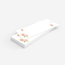 앳원스 캘리그라피용 책갈피 플라워무지택10종 100매, 고평량플라워택_01(100매)