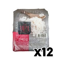 더 미식 큰백미밥 300g, 12개