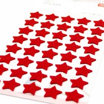 [예현] 부직포 펠트 스티커 712 별소, 연핑크