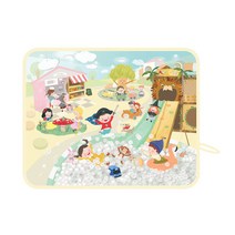 [하쥬르] 차량용 자석 햇빛가리개_키즈카페(자외선 UV차단), 단품