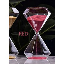 모래 시계 타이머 장식 51530 분 다이아몬드 책상 테이블 홈, 15 분, 빨간색