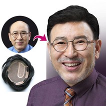 100%인모 항균망 남성가발 남자가발 가르마가발 정수리가발 맞춤가발 탈모가발 탑피스 여성가발 스탁가발 아빠가발, 1개, 고급불망 파트스타일(L)