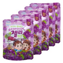 (주)에이치케이팜 프리바이오틱 젤리(60g)-포도맛 식물성유산균 유아젤리, 5팩, 포도맛