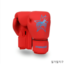 일가칠지구 권투장갑 무에타이글러브 복싱연습 권투용품 권투글러브, 스타 블루 레드