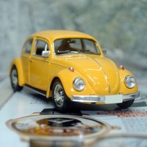 자동차다이캐스트 모형 수집 장식 자동차 car toys vintage beetle 선물, 노랑