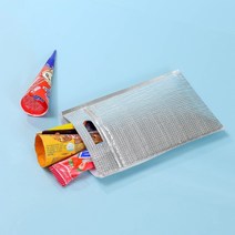 지퍼 손잡이 은박 보냉봉투 15p세트(20x30cm), 1개