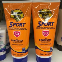 Banana Boat Spf 50+ Sunscreen Sport 바나나보트 스포츠 선크림 200gx2팩, 1개, 200g