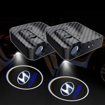 2세대 레이져 센서형 도어로고라이트 도어빔 자동차 익스테리어 무드등, 1세트(본체2개)_55 현대