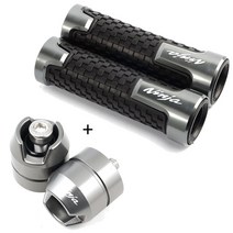 오토바이 액세서리 손잡이 바 그립 가와사키 닌자 400 300 250 ZX6R ZX10R ZX14R ZX12R ZX9R 500R 600R 750, 04 grips ends grey