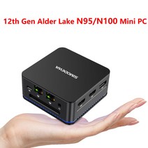 SZ BOX 데스크탑 게이밍 PC 인텔 12 세대 알더 레이크 N95 N100 미니 윈도우 11 LPDDR5 12GB DDR4 16, 01 N100 12GB SSD 없음_01 미국